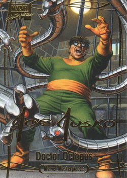 2016 Upper Deck Marvel Masterpieces Base Set - Gold Foil Signature Series #49 Doctor Octopus