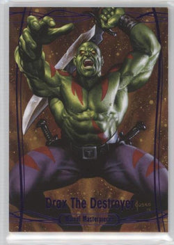 2016 Upper Deck Marvel Masterpieces Base Set - Epic Purple Foil #54 Drax the Destroyer