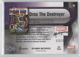 2016 Upper Deck Marvel Masterpieces Base Set - Epic Purple Foil #54 Drax the Destroyer