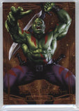 2016 Upper Deck Marvel Masterpieces Base Set - Epic Orange Foil #54 Drax the Destroyer