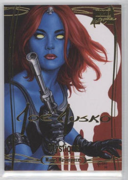 2016 Upper Deck Marvel Masterpieces Base Set - Gold Foil Signature Series #56 Mystique