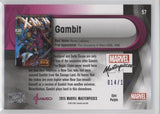 2016 Upper Deck Marvel Masterpieces Base Set - Epic Purple Foil #57 Gambit