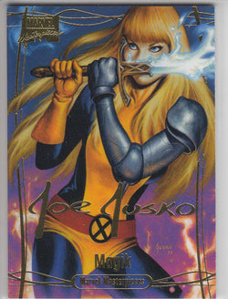 2016 Upper Deck Marvel Masterpieces Base Set - Gold Foil Signature Series #5 Magik