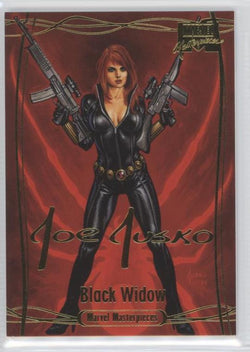 2016 Upper Deck Marvel Masterpieces Base Set - Gold Foil Signature Series #63 Black Widow