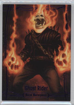 2016 Upper Deck Marvel Masterpieces Base Set - Epic Purple Foil #68 Ghost Rider