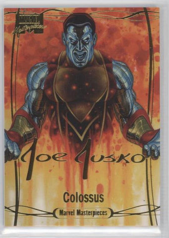 2016 Upper Deck Marvel Masterpieces Base Set - Gold Foil Signature Series #74 Colossus