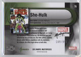 2016 Upper Deck Marvel Masterpieces Base Set - #76 She-Hulk