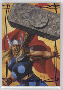 2016 Upper Deck Marvel Masterpieces Base Set - Epic Purple Foil #81 Thor