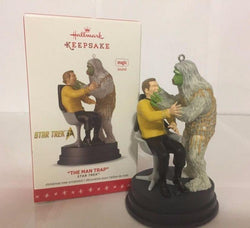 2016 HALLMARK KEEPSAKE ORNAMENT "THE MAN TRAP" STAR TREK SOUND