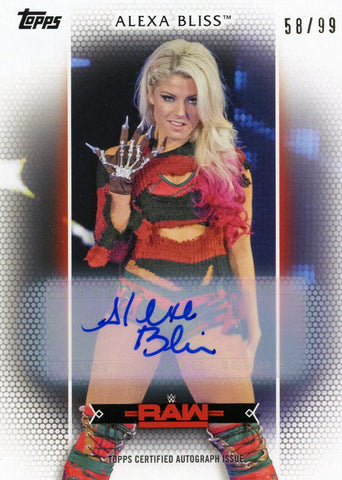 2017 Topps WWE Alexa Bliss Authentic Autograph