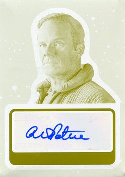 2017 TOPPS STAR WARS JOURNEY TO THE LAST JEDI ALISTAIR PETRIE PRINTING PLATE AUTO #1/1