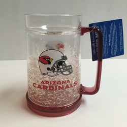 ARIZONA CARDINALS OFFICIAL NFL 16OZ CRYSTAL FREEZER MUG