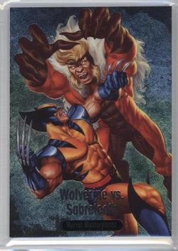 2016 Upper Deck Marvel Masterpieces Battle Spectra- #BS-2 Wolverine vs. Sabretooth