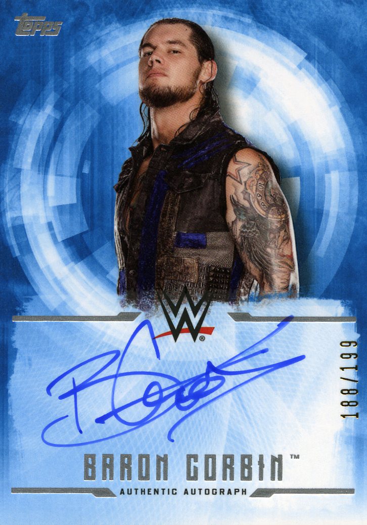 2017 Topps Undisputed WWE Baron Corbin Authentic Autograph #188/199