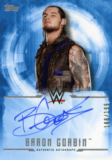 2017 Topps Undisputed WWE Baron Corbin Authentic Autograph #188/199