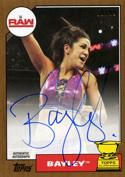 2017 Topps Heritage WWE Bayley Authentic Autograph #59/99