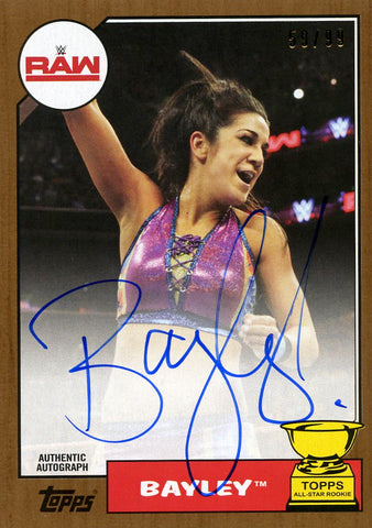 2017 Topps Heritage WWE Bayley Authentic Autograph #59/99