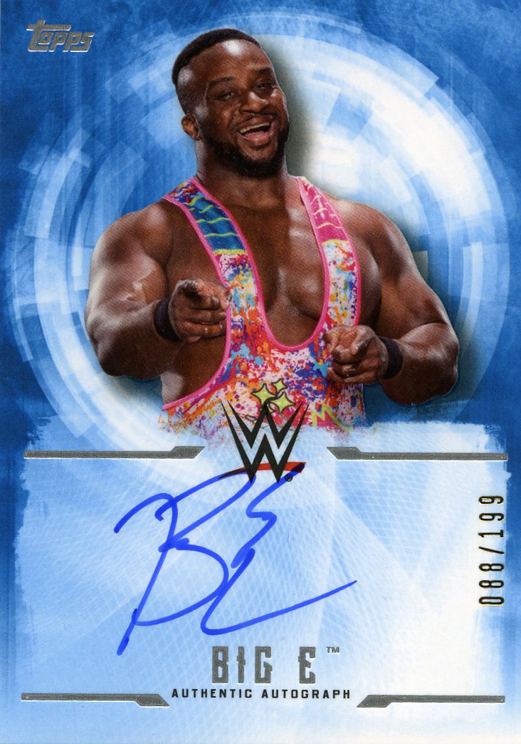 2017 Topps Undisputed WWE Big E Authentic Autograph #088/199