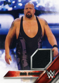 2016 Topps WWE Then Now Forever Big Show Authentic Shirt Relic #065/299