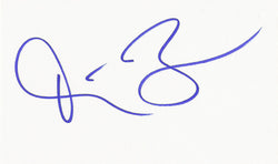 DAVID BOREANAZ SIGNED 3x5 INDEX CARD COA AUTHENTIC