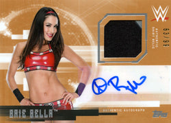 2017 Topps Undisputed WWE Brie Bella Authentic Shirt Relic Autograph #63/99