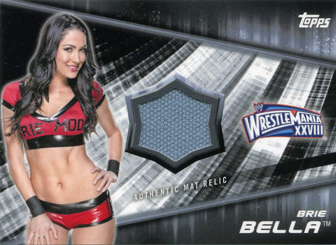 2016 Topps WWE Brie Bella Authentic Event-Used Mat Relic #119/199