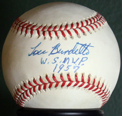 Lew Burdette Authentic Autographed Official MLB Baseball