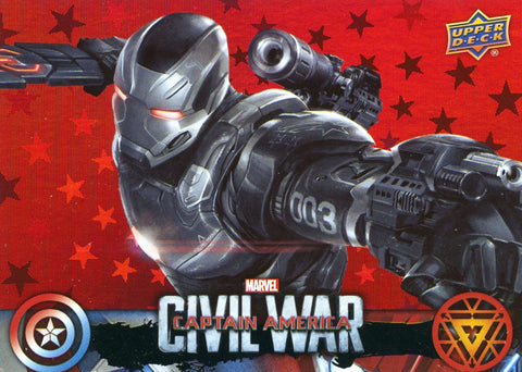 2016 Walmart Upper Deck Captain America Civil War Rare CW22 Red Base Parallel 22