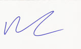 NICOLAS CAGE SIGNED 3x5 INDEX CARD COA AUTHENTIC