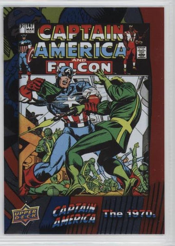 2016 Upper Deck E-Pack Captain America 75th Anniversary Foil Parallel DEC-56
