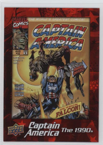 2016 Upper Deck E-Pack Captain America 75th Anniversary Red Foil Parallel DEC-18 #157/175