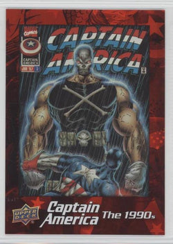 2016 Upper Deck E-Pack Captain America 75th Anniversary Red Foil Parallel DEC-19 #168/175