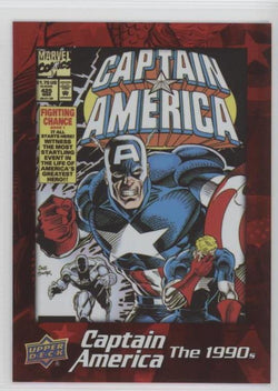 2016 Upper Deck E-Pack Captain America 75th Anniversary Red Foil Parallel DEC-27 #/175