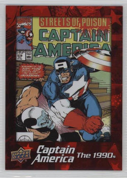 2016 Upper Deck E-Pack Captain America 75th Anniversary Red Foil Parallel DEC-32 #004/175