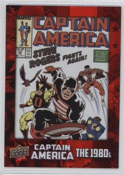 2016 Upper Deck E-Pack Captain America 75th Anniversary Red Foil Parallel DEC-35 #130/175