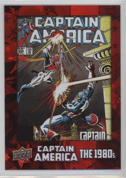2016 Upper Deck E-Pack Captain America 75th Anniversary Red Foil Parallel DEC-39 #050/175