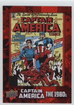 2016 Upper Deck E-Pack Captain America 75th Anniversary Red Foil Parallel DEC-46 #162/175