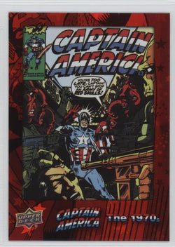2016 Upper Deck E-Pack Captain America 75th Anniversary Red Foil Parallel DEC-48 #/175