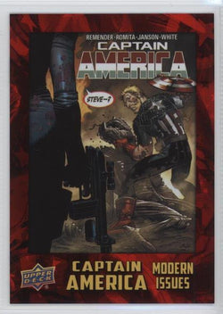 2016 Upper Deck E-Pack Captain America 75th Anniversary Red Foil Parallel DEC-4 #022/175