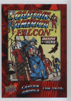 2016 Upper Deck E-Pack Captain America 75th Anniversary Red Foil Parallel DEC-52 #005/175
