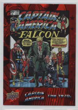 2016 Upper Deck E-Pack Captain America 75th Anniversary Red Foil Parallel DEC-53 #159/175