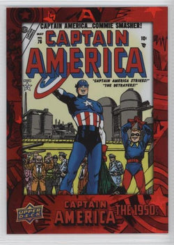 2016 Upper Deck E-Pack Captain America 75th Anniversary Red Foil Parallel DEC-68 #073/175