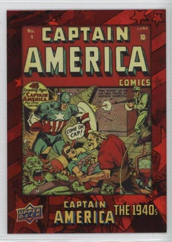 2016 Upper Deck E-Pack Captain America 75th Anniversary Red Foil Parallel DEC-74 #/175