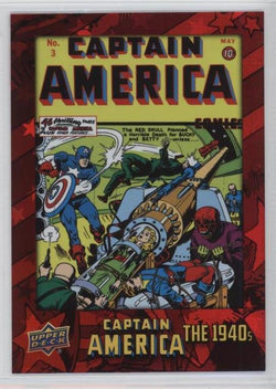 2016 Upper Deck E-Pack Captain America 75th Anniversary Red Foil Parallel DEC-75 #099/175