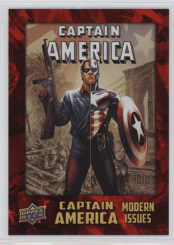 2016 Upper Deck E-Pack Captain America 75th Anniversary Red Foil Parallel DEC-7 #077/175