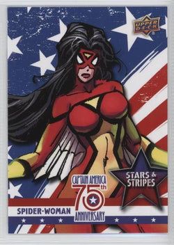 2016 Upper Deck E-Pack Captain America 75th Anniversary Stars & Stripes #SS-14 Spider-Woman