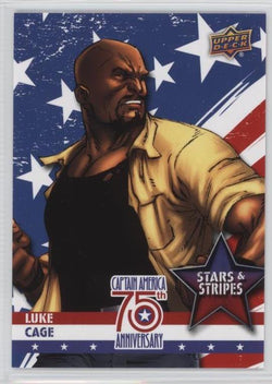 2016 Upper Deck E-Pack Captain America 75th Anniversary Stars & Stripes #SS-15 Luke Cage