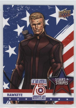 2016 Upper Deck E-Pack Captain America 75th Anniversary Stars & Stripes #SS-19 Hawkeye