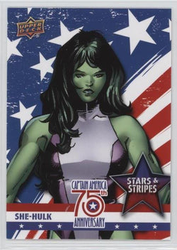 2016 Upper Deck E-Pack Captain America 75th Anniversary Stars & Stripes #SS-27 She-Hulk