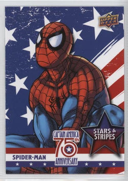 2016 Upper Deck E-Pack Captain America 75th Anniversary Stars & Stripes #SS-2 Spider-Man